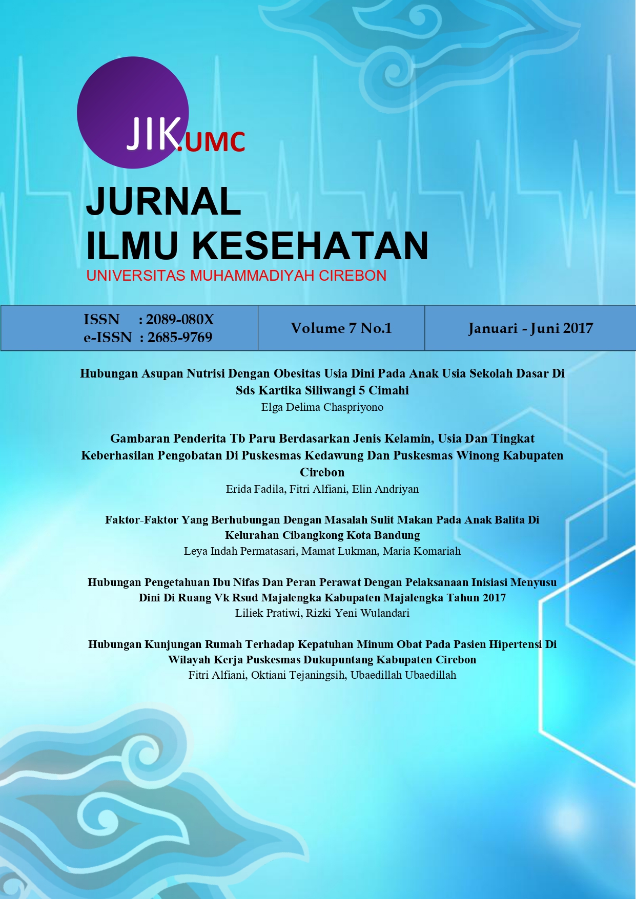 					View Vol. 7 No. 1 (2017): Edisi : Januari - Juni 2017
				