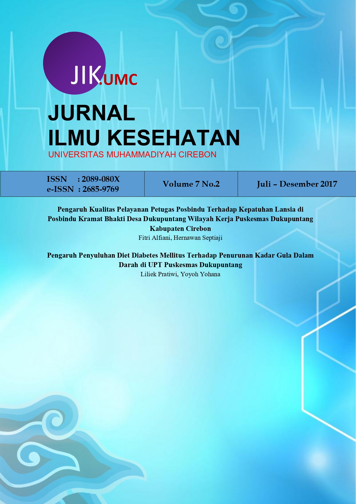 					View Vol. 7 No. 2 (2017): Edisi : Juli - Desember 2017
				