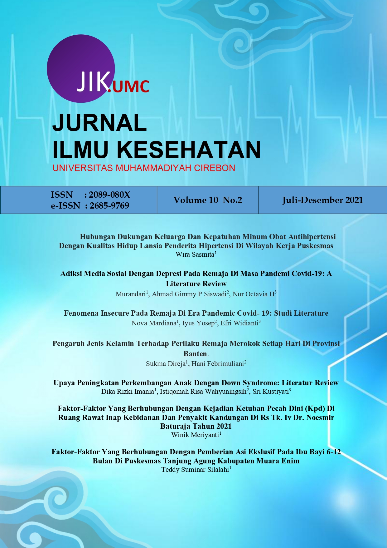ADIKSI MEDIA SOSIAL DENGAN DEPRESI PADA REMAJA DI MASA PANDEMI COVID-19: A LITERATURE REVIEW: ADIKSI MEDIA SOSIAL DENGAN DEPRESI PADA REMAJA DI MASA PANDEMI COVID-19: A LITERATURE REVIEW