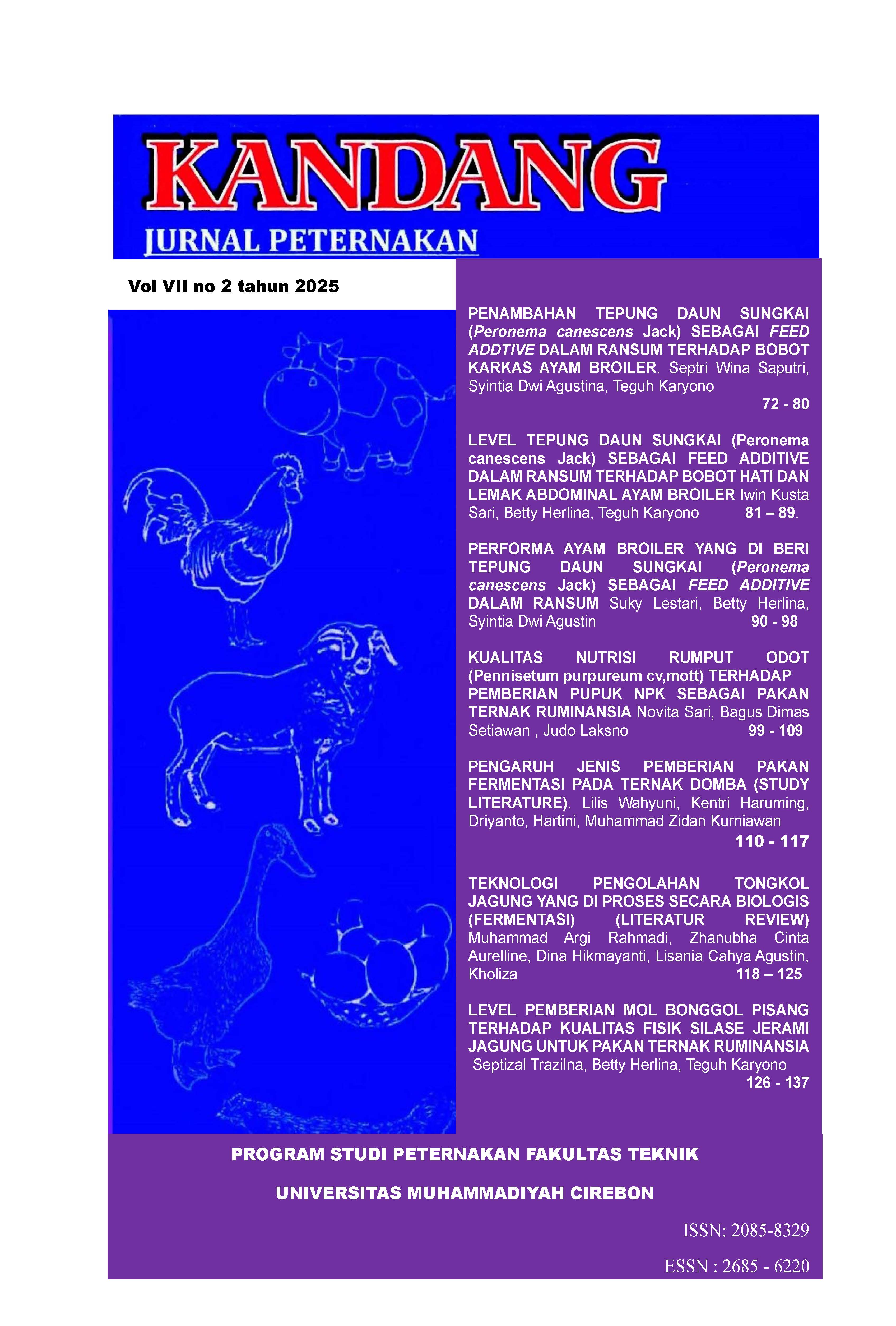 					View Vol. 17 No. 2 (2025): Edisi Juli - Desember Tahun 2025
				